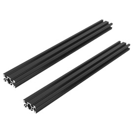 Pack of 2 300 mm 2040 V-Slot European Standard Anodised Linear Rail 20 x 20 Aluminium Profile for 3D Printers DIY CNC Machines etc. (300 mm)
