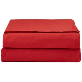 Cocoon Monk Red Cotton Travel Blanket 84" x 35"