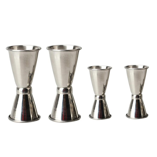 Ciieeo 4 Pcs Stainless Steel Double Head Measuring Cups Versatile