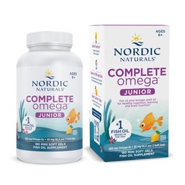 Nordic Naturals Complete Omega Junior - Promotes Brain, Bone, Nervous and Immune System Health, 180 Count                                             