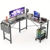 New L shaped Computer Desk Gaming Table Pc Laptop Workstation