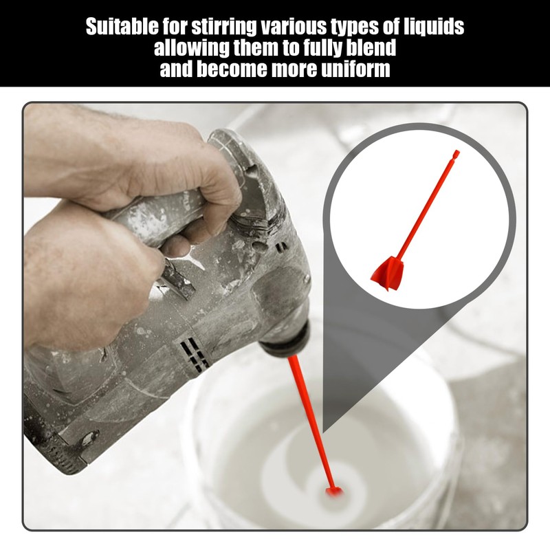 4 Piece Paint Mixing Paddle and 3 Piece Stirrer Extension