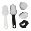Baluue 2pcs Stainless Steel Foot File Board Pedicure Callus Rasp