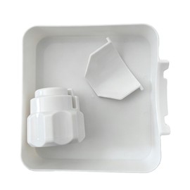 BOFYTR Washing Machine Drain Tray, White, 3-Piece Set