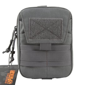 EXCELLENT ELITE SPANKER Tactical EDC Pouch Molle Utility Tool Pouch Little Tool Kit Pouch Gadget Waist Bag(Grey)