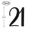 Black Glitter 21st Birthday Centerpiece Sticks, 12-Pack Number 21 Table