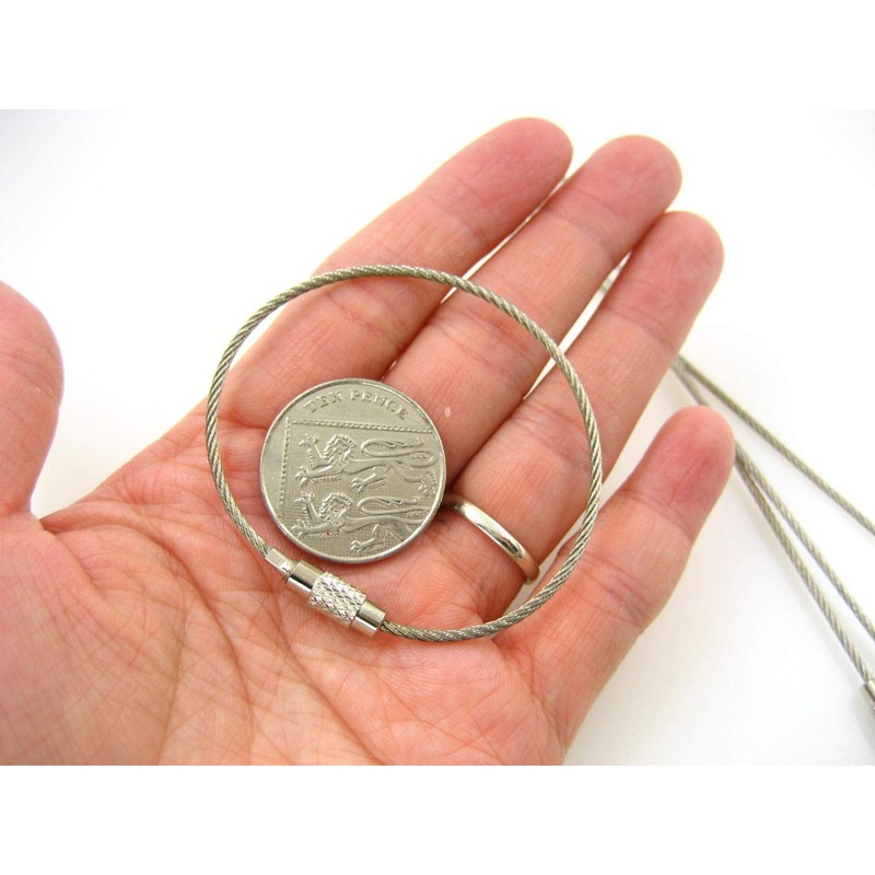 5pcs of 15cm Length Key Ring Book Binding Ring Wire