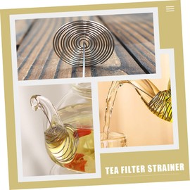 NOLITOY 20Pcs Stainless Steel Teapot Filters Premium Spout Strainers for Loose Leaf Tea Easy to Clean Install Teapot Accessories for Tea Lovers