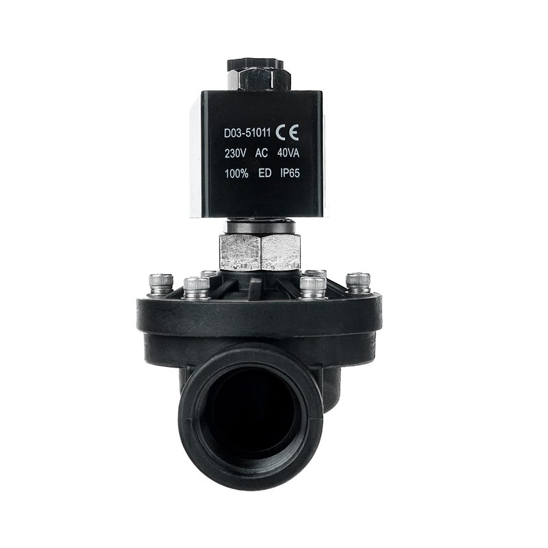 FSA Solenoid Valve Plastic PA6 1 Inch 230 V AC