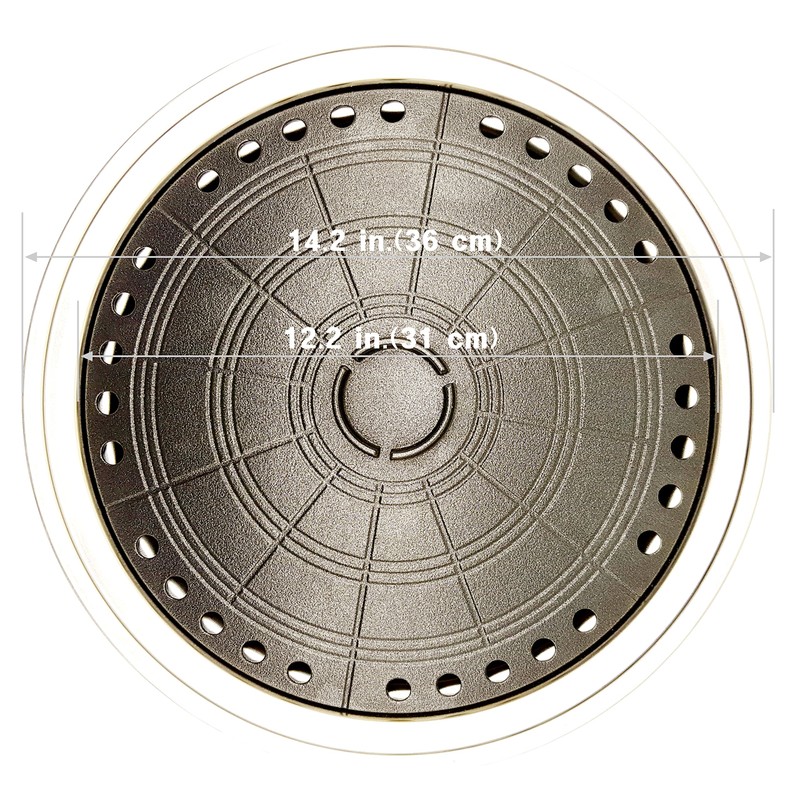 Suntouch Korean BBQ Multi Nonstick Grill Plate, Multi-Layer Marble Coated