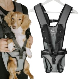 My Modern Pet Dog Carrier Backpack for Small & Medium Dogs (5–20 lbs, One Size) – Hands-Free Front Chest Carrier, Escape-Proof, Breathable, Adjustable Straps for Comfortable Travel & Hiking