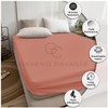 Comfy King Fitted Sheet, Wrinkle Free Plain Bedding Percale Fitted