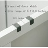 eywlwaar Over The Cabinet Door Single Hooks 5 Pack (Black)