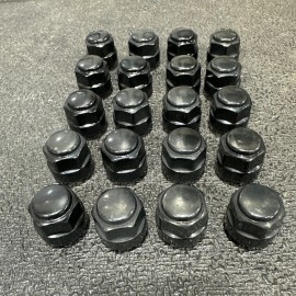 HONDA GENUINE HONDA OEM 20pc Lug Nut Set (Acura) 22mm BLACK Acorn 14x1.5mm Shorts!