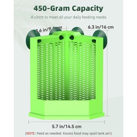 Pawfly Reptile Feeder Bowl - Escape-Proof Corner Hunting Dish, Wall-Mounted Insect Feeder for Bearded Dragons, Chameleons, Geckos, Frogs & Lizards with Suction Cups