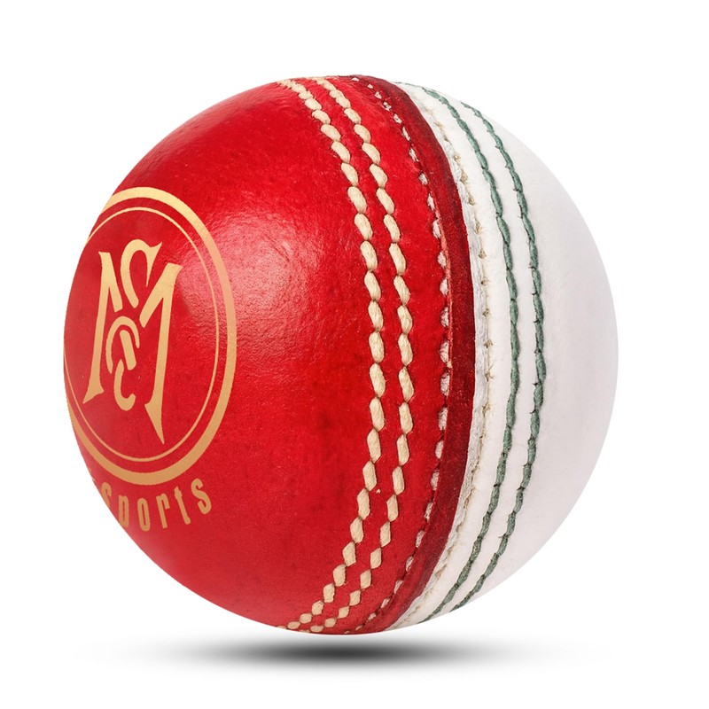 Mozi Sports® Leather Cricket Ball Senior Hand Stitched Match Quality