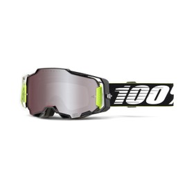 100% ARMEGA Premium Protective Sport Goggles with Ultra HD Lens & Nose Guard (RACR - HiPER Mirror Silver Lens)