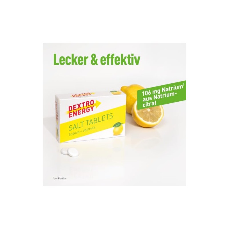 Dextro Energy Salt Tablets Lemon + Sodium - 54 g,