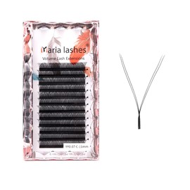 Maria Sasha Y Shape Eyelashes 0.05/0.07 YY Type V Lashes Extension W Salon Makeup Naturally Soft D Curl Mix Mink Cilios Beauty(12mm, 0.07-C)