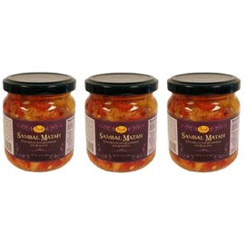 Runel Sambal Matah (Chili Sauce with Lemongrass and Shallots) 6.7oz (Pack of 3)