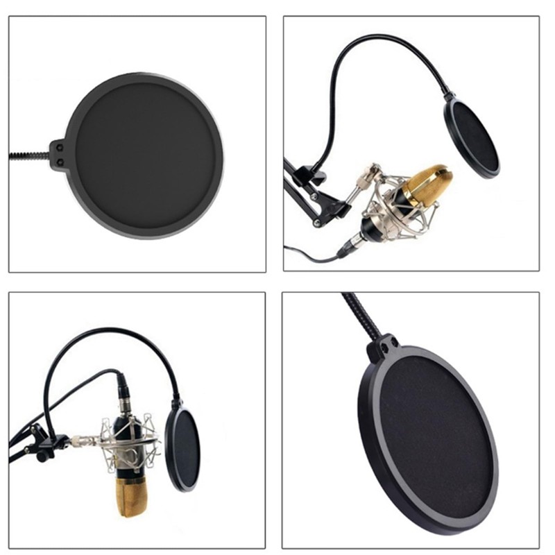 Pop Screen for Microphone | Studio Microphone Pop Shield -