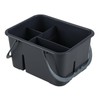 Zerdyne Plastic Cleaning Caddy with Handle, 4 Compartment Portable Plastic