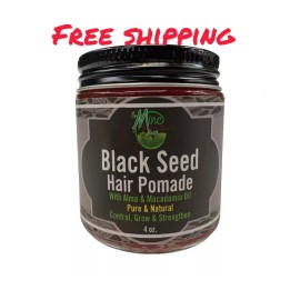 MINE BOTANICALS BRAND NEW Black Seed Hair Pomade 4oz by Mine Botanicals WITH FREE SHIPPING