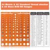 68 Nut and Bolt Thread Checker, 22 Standard, 24 Metric