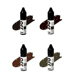 Offline feathering eyebrow semi-permanent pigment 4 types of resin eyebrow texture F04-khaki brown / 오프 라인 페더링눈썹 반영구색소 4종 수지 눈썹결 F04-카키브라운