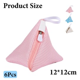 6 Pack Laundry Bag Set, Mesh Wash Bags for Delicates, Small Washing Bags for Travel and Home Use, Protective Cloth Laundry Pouch for Washing Machine