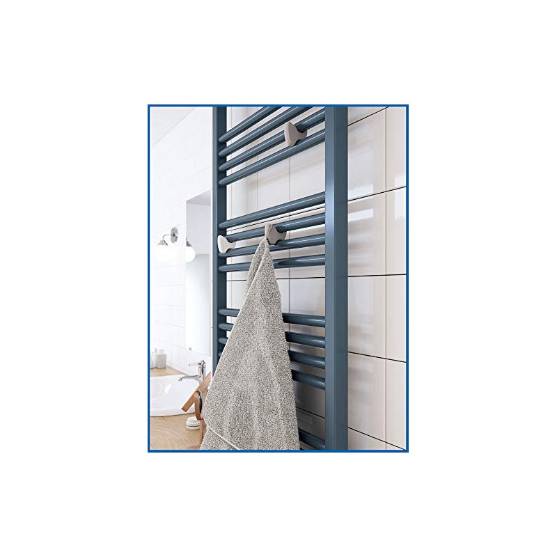 Yo! Towel Rail for Bathroom Radiators Pack of 4 (Grey)
