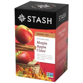 Stash Tea Maple Apple Cider Herbal Tea - Naturally Caffeine Free, Non-GMO Project Verified Premium Tea with No Artificial Ingredients, 18 Count (Pack of 6) - 108 Bags Total