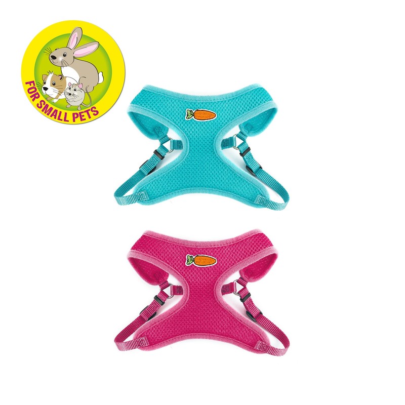 Ancol Small Animal Mesh Harness and Lead Pink Adjustable Comfortable
