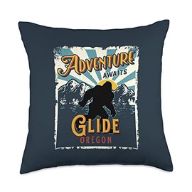 Glide Oregon Sasquatch Big Foot Souvenir Throw Pillow