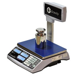 NTEP Legal for Trade Price Computing Scale with Pole Display, 6lb / 15lb Capacity, 0.002lb / 0.005lb Resolution, Dual Range for Increased Accuracy