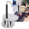 Single Spout Mocha Pot Stainless Steel Lightweight Italian Coffee Maker