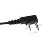 EMSea Walkie Talkie Headset Inline PTT Mic G-Shape Earpiece Compatible