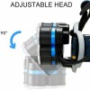 Battery Connection USB Rechargeable LED Headlamp Flashlight Headlight Head Torch