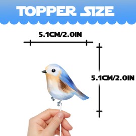 S-Cp-0985Ice Cream Fruit Dessert Cupcake Topper Colorful Glitter Happy Birthday Sensory Pop Game Theme Decor Supplies Baby Shower Boys Girls Birthday Party Decorations