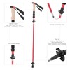Telescopic Hiking Pole Portable Aluminum Alloy Folding Walking Stick for