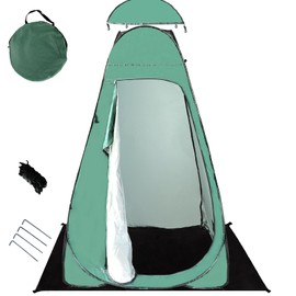 LazyWomen 76" X 47" X 47" Portable Shower for Camping Shower Tent, Pop Up Privacy Tent with Removable Rain Cove, Foldable Camping Toilets Changing Tent, for Hiking Beach Picnic Fishing