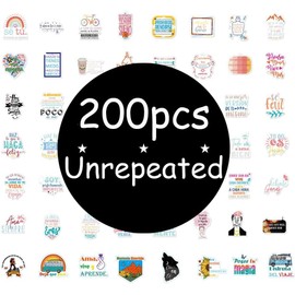 200pcs Spanish Motivational Decal for Teachers and Students | Inspirational Stickers | Positive Quote for Journaling Scrapbook, Vision Board