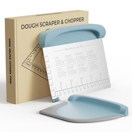 Herramienta Raspador de Banco Cortador de Masa - Raspador de Tazón para Repostería para Pan, Pastel, Pizza, Cuchillo de Banco, Raspador de Masa de Coc