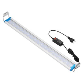 Ultra-thin Aquarium Light LED Light 8 Watts for 7 to 12 Inch Fish Tank Light Three Color Modes Adjustable Fish Tank Light with Extendable Bracket