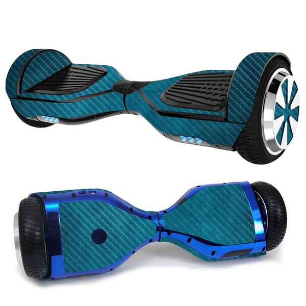 MightySkins Carbon Fiber Skin for Ultra Hoverboard - Blue Strokes