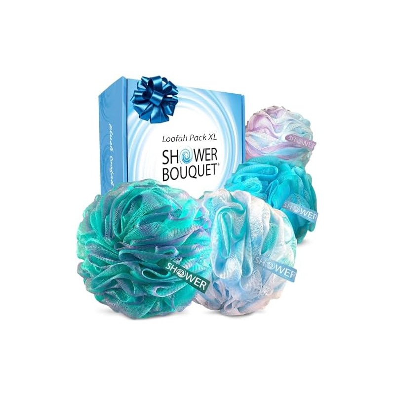 Esponja de baño exfoliante XL LMP-15-02 Set de 4