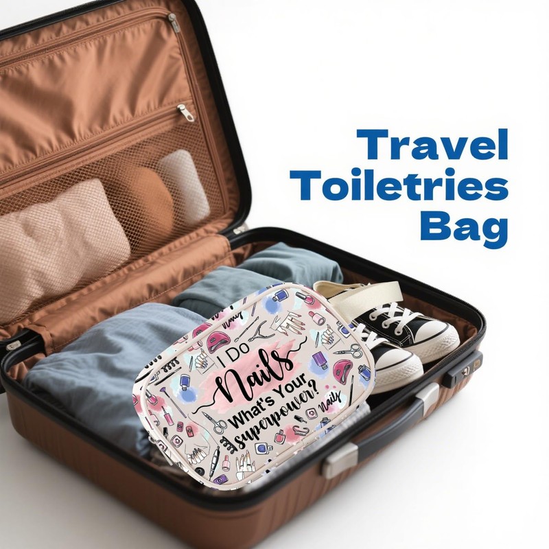 CMNIM Nail Technician Gift Clear Makeup Bag Nail Artist Gifts