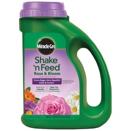 Miracle-Gro Shake 'n Feed Continuous Release Rose and Bloom Plant Food, 4.5-Pound (Slow Release Plant Fertilizer)