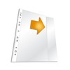 Durable Prospekthülle mit Klappe, Außenseite offen, DIN A4, Made in