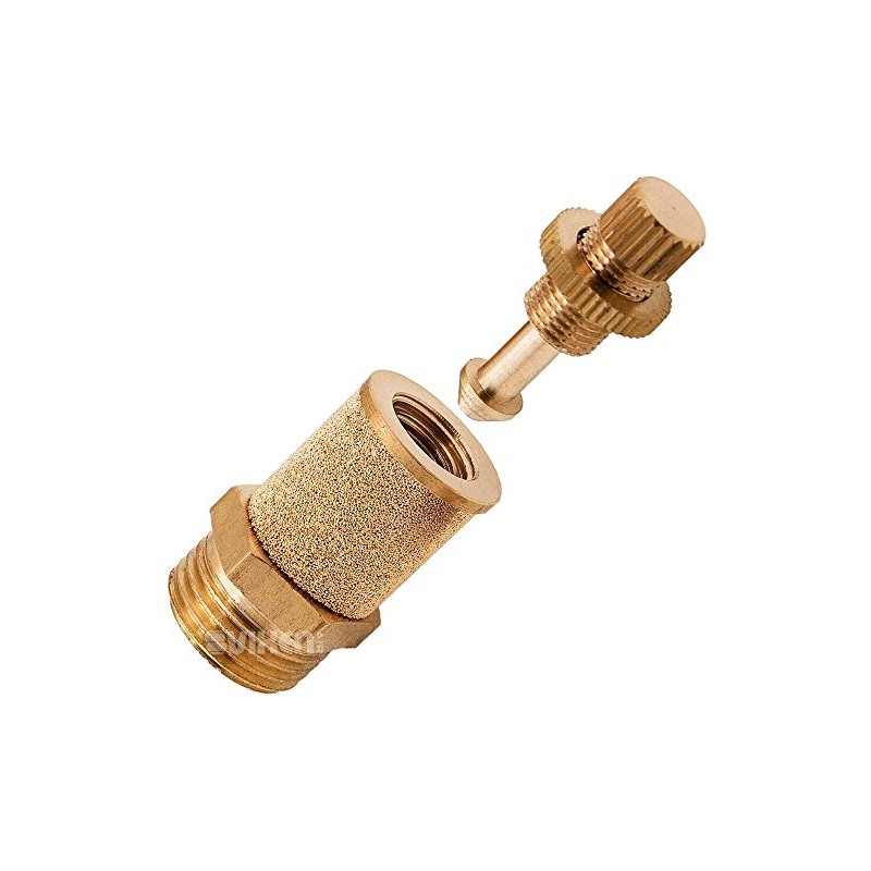 Vixen Air 1/2" NPT Dump/Slowdown/Silencer Flow Control Valve For Suspension